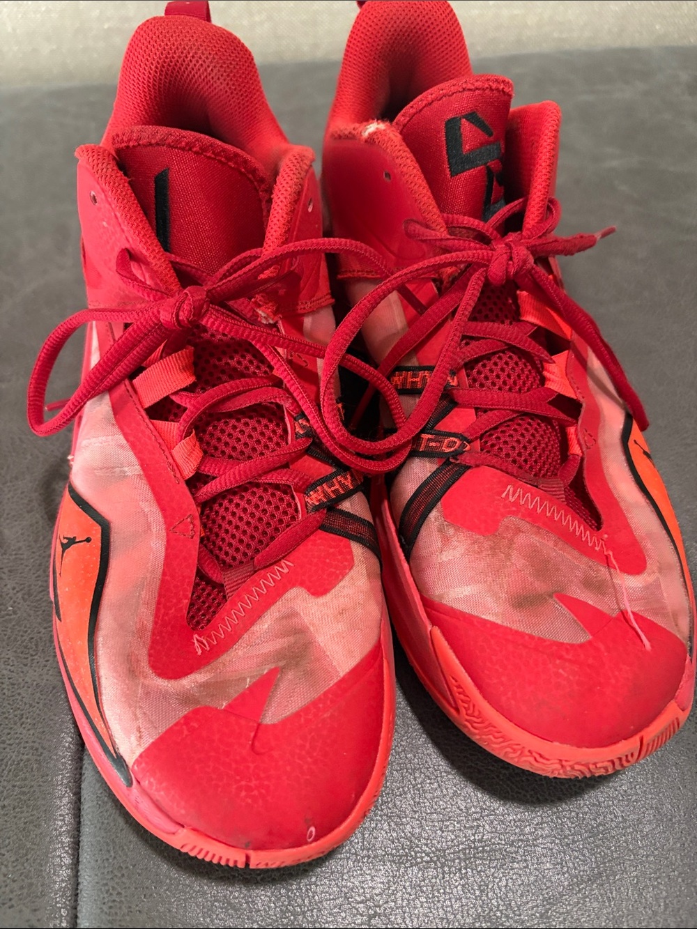 Mens size 10 Red Athletic Sneakers - Performance Basketball Shoes. Jordans